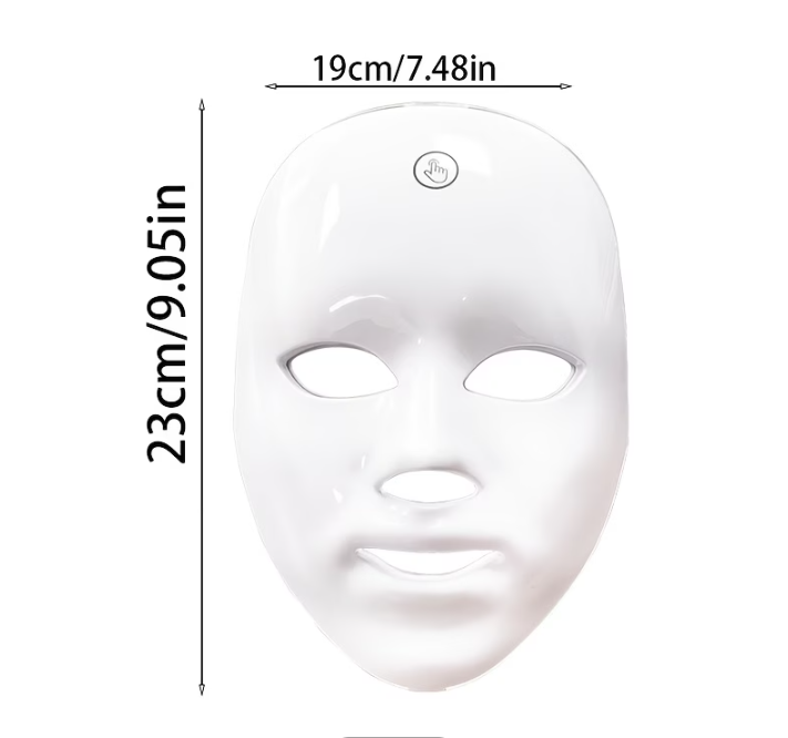 A 7 coloured LED facial mask